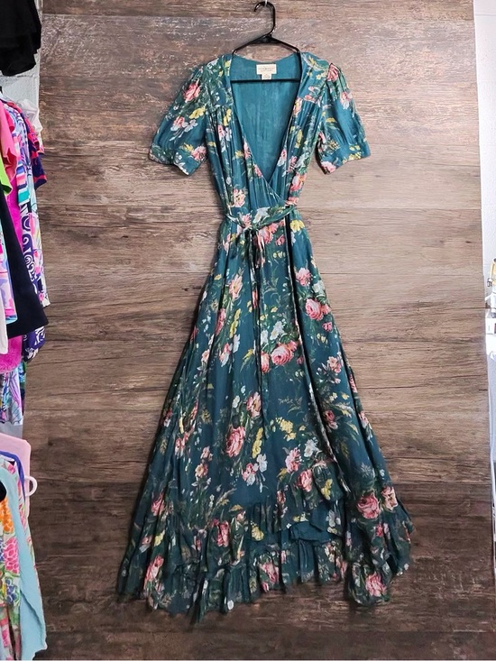 Denim & Supply Ralph Lauren Dresses & Skirts - Denim & Supply Ralph Lauren Teal Floral Wrap Maxi Dress